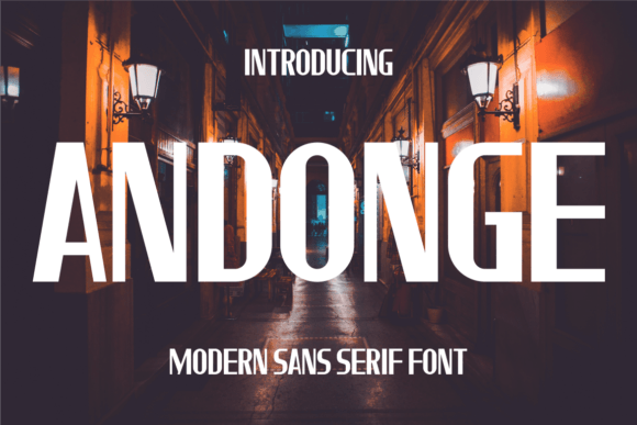 Andonge: A Modern Sans Serif That Just Works