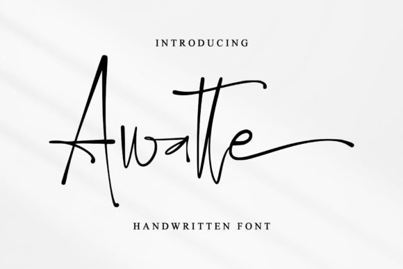 Awatte: A Handwritten Typeface That Elevates Digital Branding