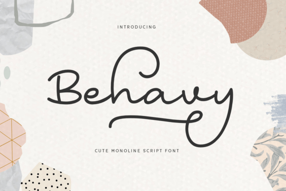 Behavy: A Friendly Script Font for Digital Brand Moments