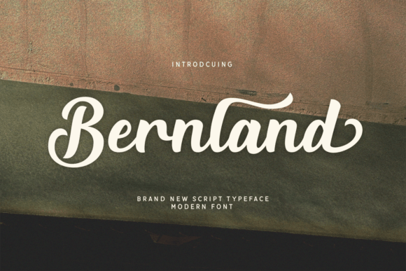 Bernland: A Modern Script Font That Elevates Real Small Business Branding