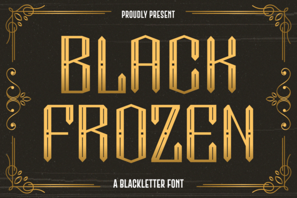 Black Frozen: A Bold Blackletter Font for Handmade Magic