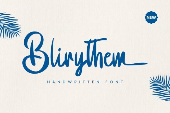 Blirythem: A Handwritten Font That Makes Your Brand Feel Thoughtful