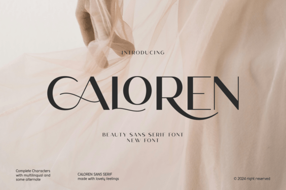 Caloren: A Sans Serif Font That Makes Your Campaigns Instantly Clearer