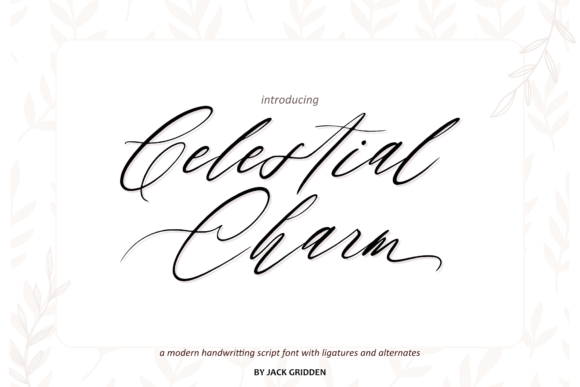 Celestial Charm: A Script Font That Feels Like a Quiet Moment of Clarity