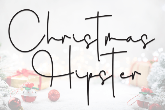 Christmas Hipster Font: Handwritten Charm for Festive Crafts