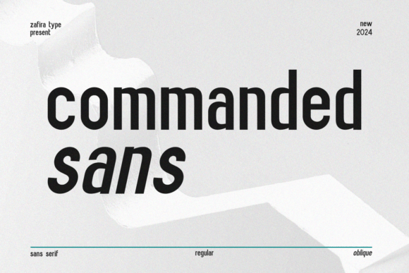 Commanded Sans: A Refined Sans Serif for Editorial Design