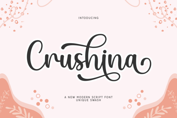 Crushina: A Modern Script Font for Handmade Brands