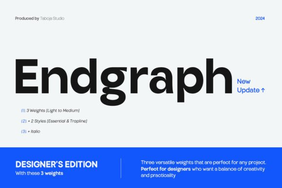 Endgraph: A Sans Serif Font That Breathes With Your Content