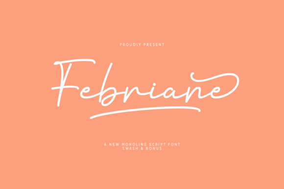 Febriane: A Refined Monoline Script Font for Thoughtful Branding