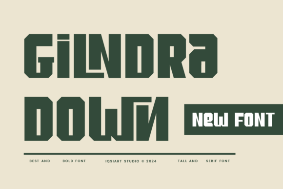 Gilndra Down: A Sans Serif Font That Feels Like a Quiet Moment
