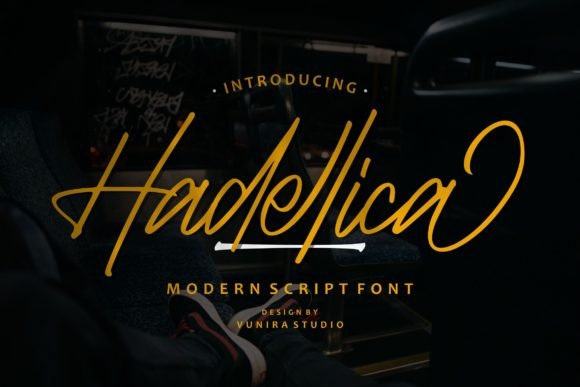 Hadellica: A Modern Script Font That Elevates Your Brand
