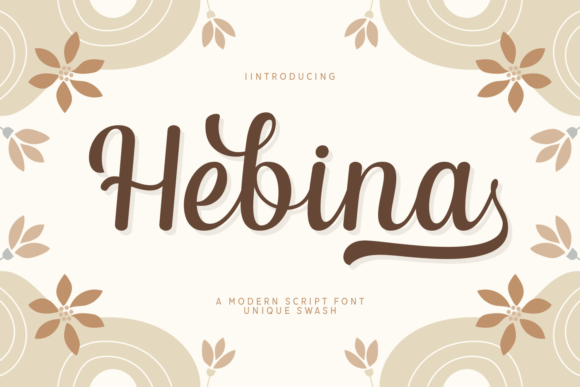Hebina: A Modern Script Font That Feels Like Hand-Drawn Charm
