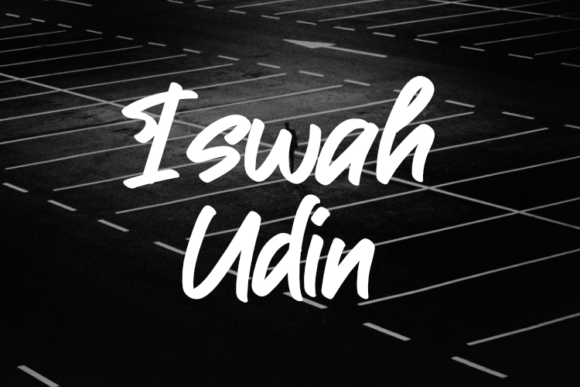 Iswah Udin: A Stylish Script Font for Small Business Branding
