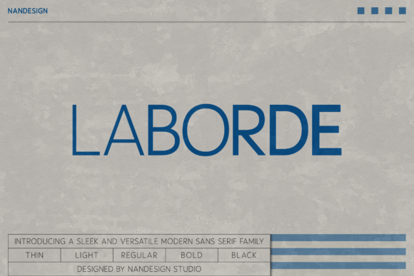 Laborde Font: A Polished Sans Serif for Small Business Branding