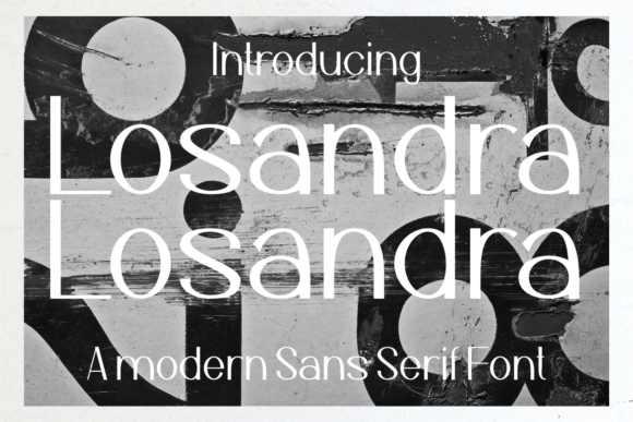 Losandra: A Modern Sans Serif Font That Cuts Through the Feed