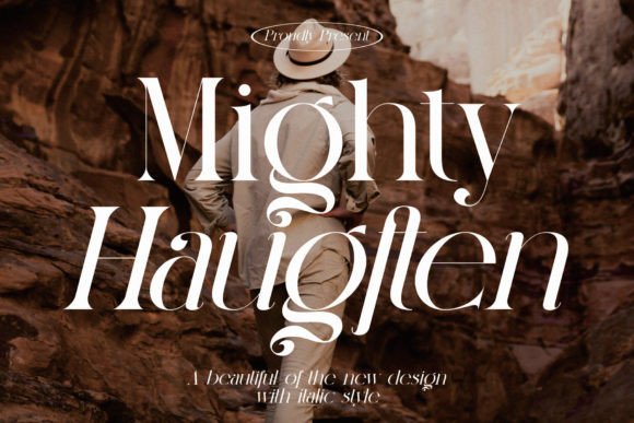 Mighty Haugften: A Modern Serif Typeface for Scroll-Stopping Brand Content