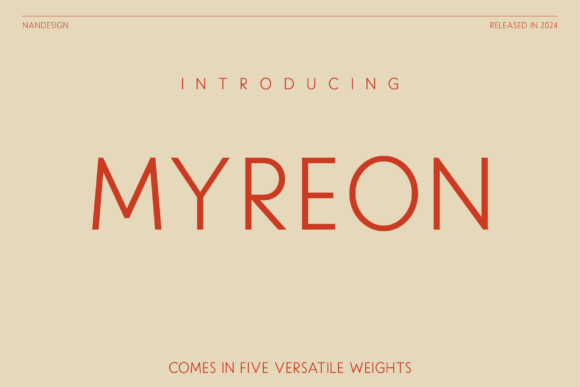 Myreon: A Sans Serif Font That Feels Like Home