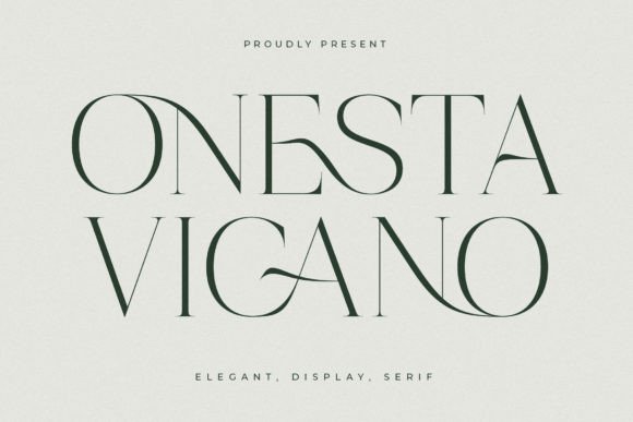 Onesta Vigano: A Serif Font That Earns Its Place in Campaign Visuals