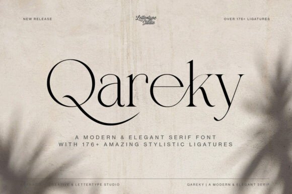 Qareky: A Refined Serif Font for Timeless Brand Identity