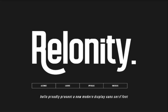Relonity: A Condensed Serif Font That Elevates Real Branding Work