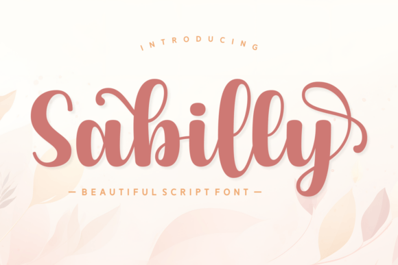 Sabilly: A Bold, Handwritten Script Font for Crafters