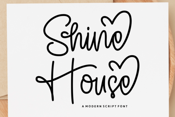 Shine House: A Script Font That Feels Like a Warm Invitation