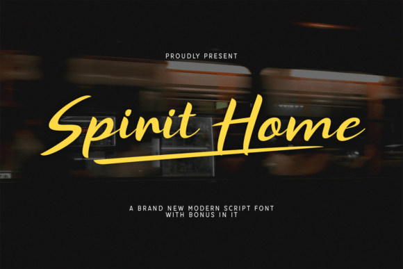 Spirit Home: A Bold Modern Script Font for Digital Branding
