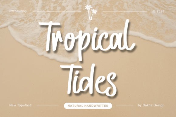 Tropical Tides: A Handwritten Font That Elevates Your Handmade Goods